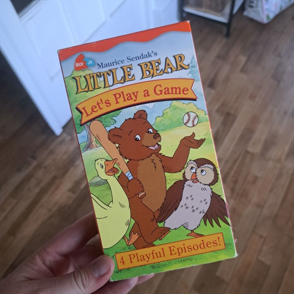Vintage Y2k Little Bear Lets Play a Game (VHS, 2001) TV Show Movie Nick Jr. Kids